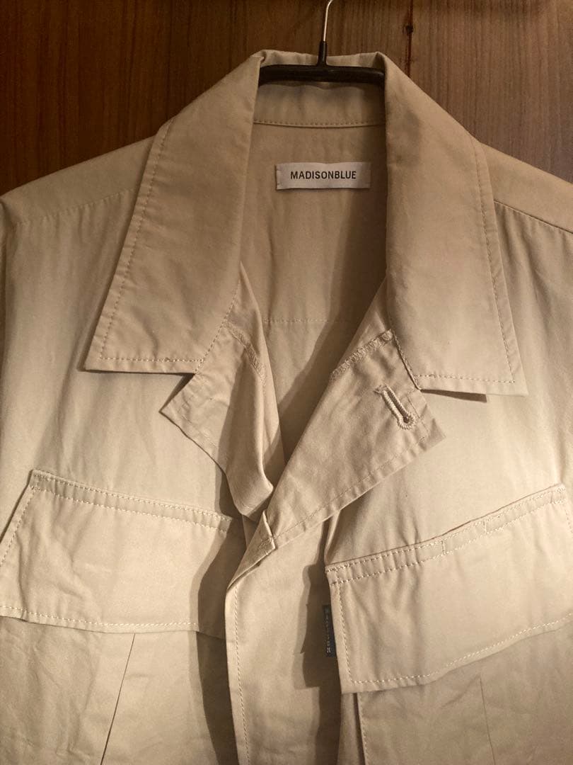 【新品タグ付】MADISON BLUEマディソンブルー ミリタリーシャツ カーキ