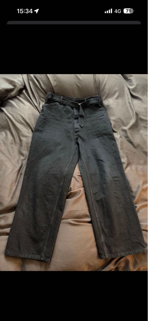 最終値下げcomoli 25ss デニムセットアップ　サイズ3