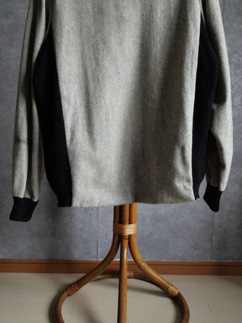 50~60s ユーロ ウールニット切替 スキー プルオーバー vtg