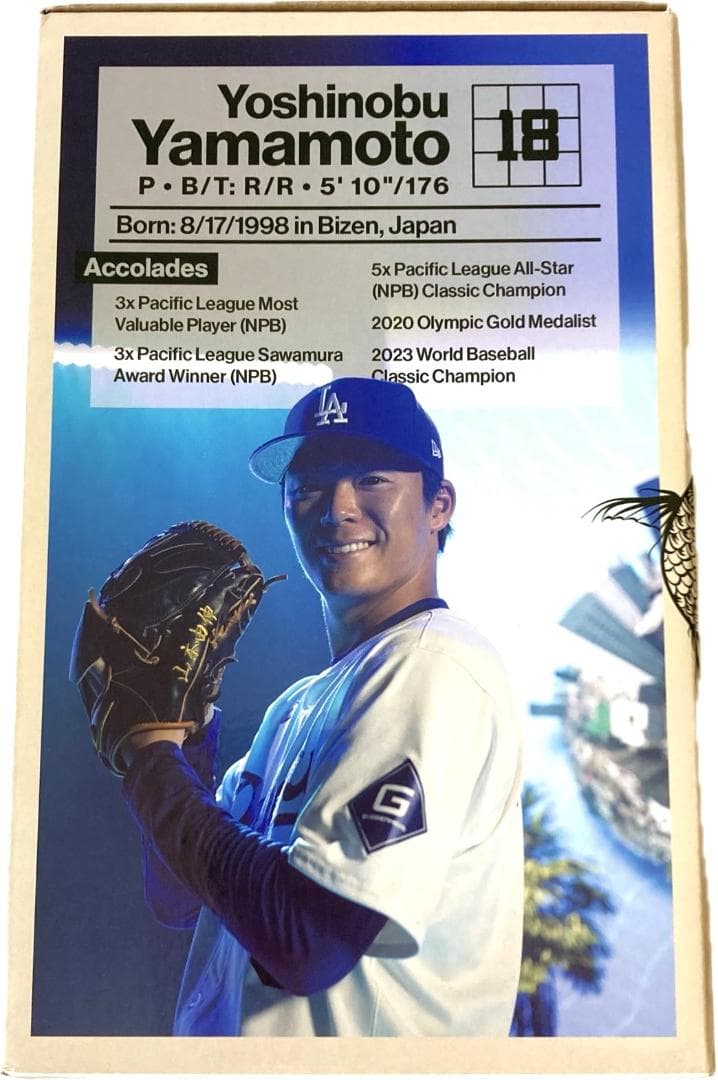 【球場限定】山本由伸 バブルヘッド 2024年6月13日 ボブルヘッド<本物>