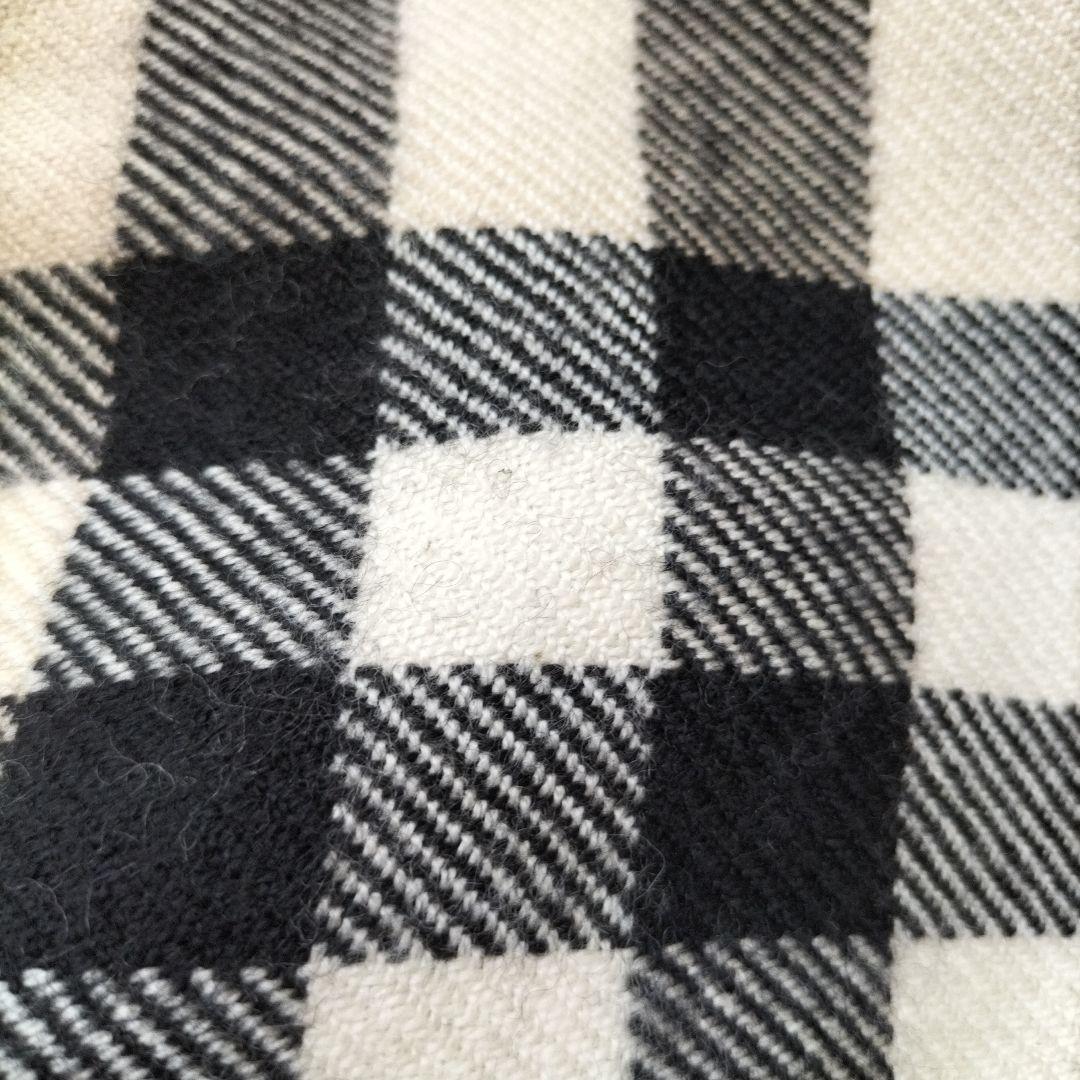 バーバリーロンドン　メガチェック　アシンメトリー ウールスカート ベージュ 40