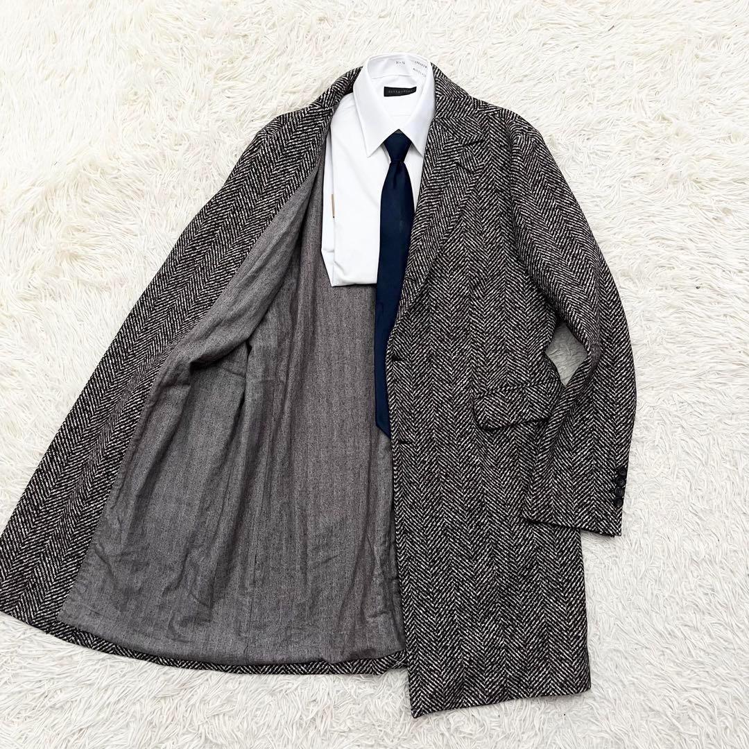 <極美品>CIRCOLO1901 ヘリンボーン チェスターコート サイズ50