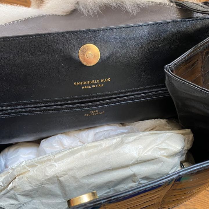 SANTANGELO ALDO イタリア製 クロコダイル バッグ - メルカリ
