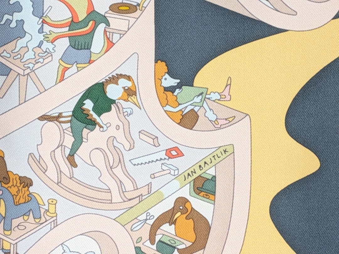 M374 HERMES　カレ90 アカデミア・イピカ　未使用品　正規品　箱あり