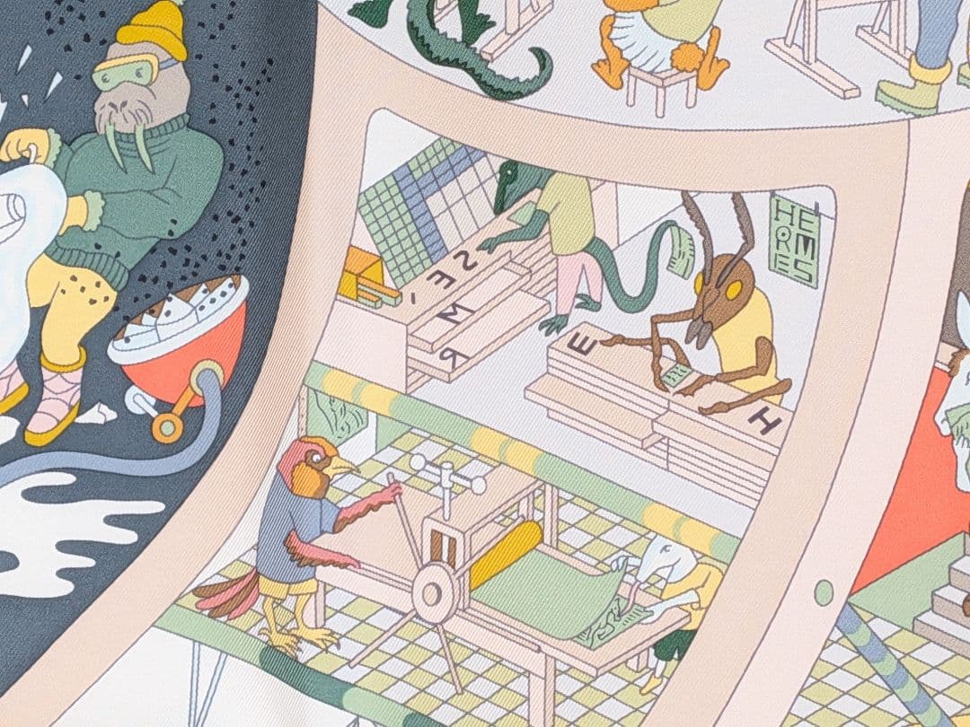 M374 HERMES　カレ90 アカデミア・イピカ　未使用品　正規品　箱あり