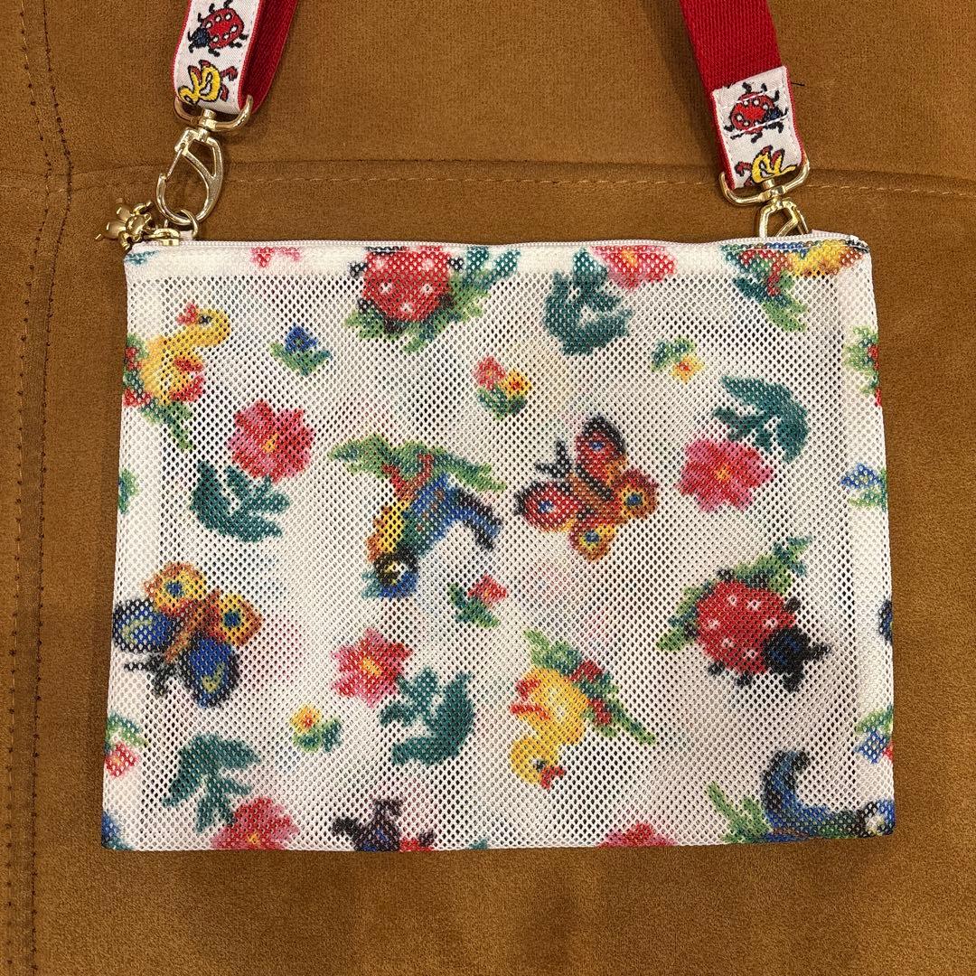 フェイラー ハイジ ショルダーストラップ & Dカン付きメッシュポーチ