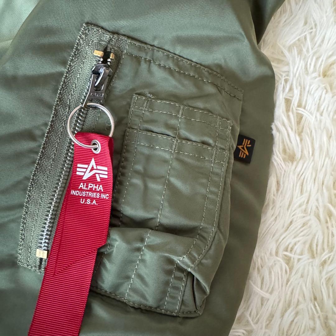 新品級 CDG×アルファインダストリーズ MA-1フライトジャケット カーキ M