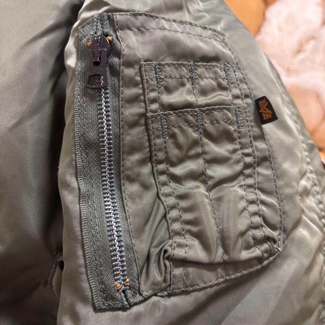 90sアルファインダストリーズ MA-1フライトジャケット USA製 ALPHA