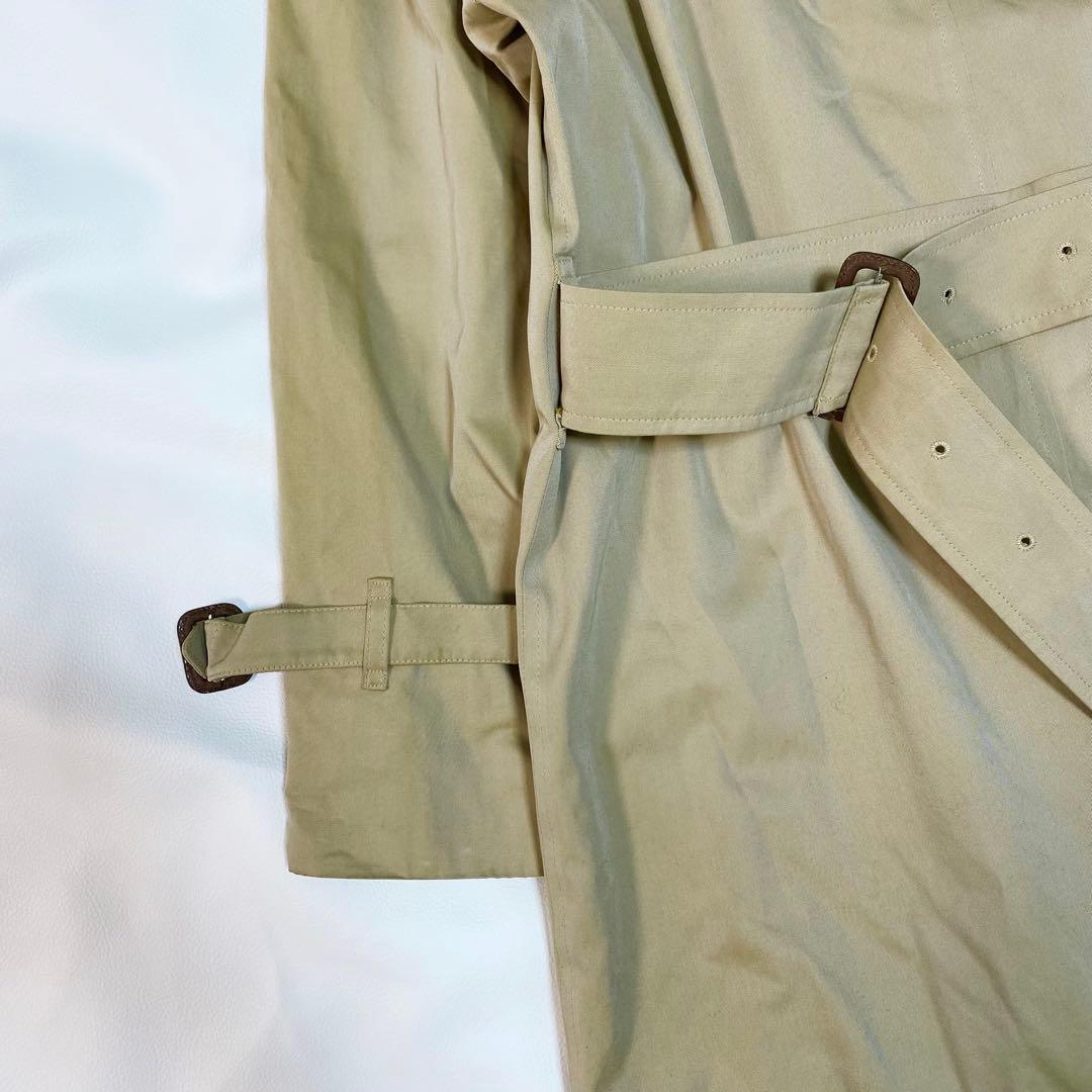 BURBERRY ステンカラーコート　ベルト　ノバチェック　ハニーベージュ