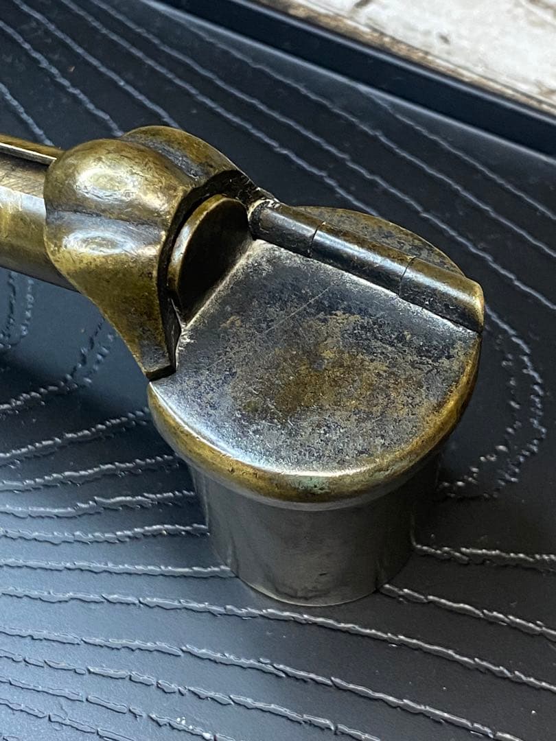 骨董　(矢立)やたて　昔の携帯筆記用具　壺　筆入れ