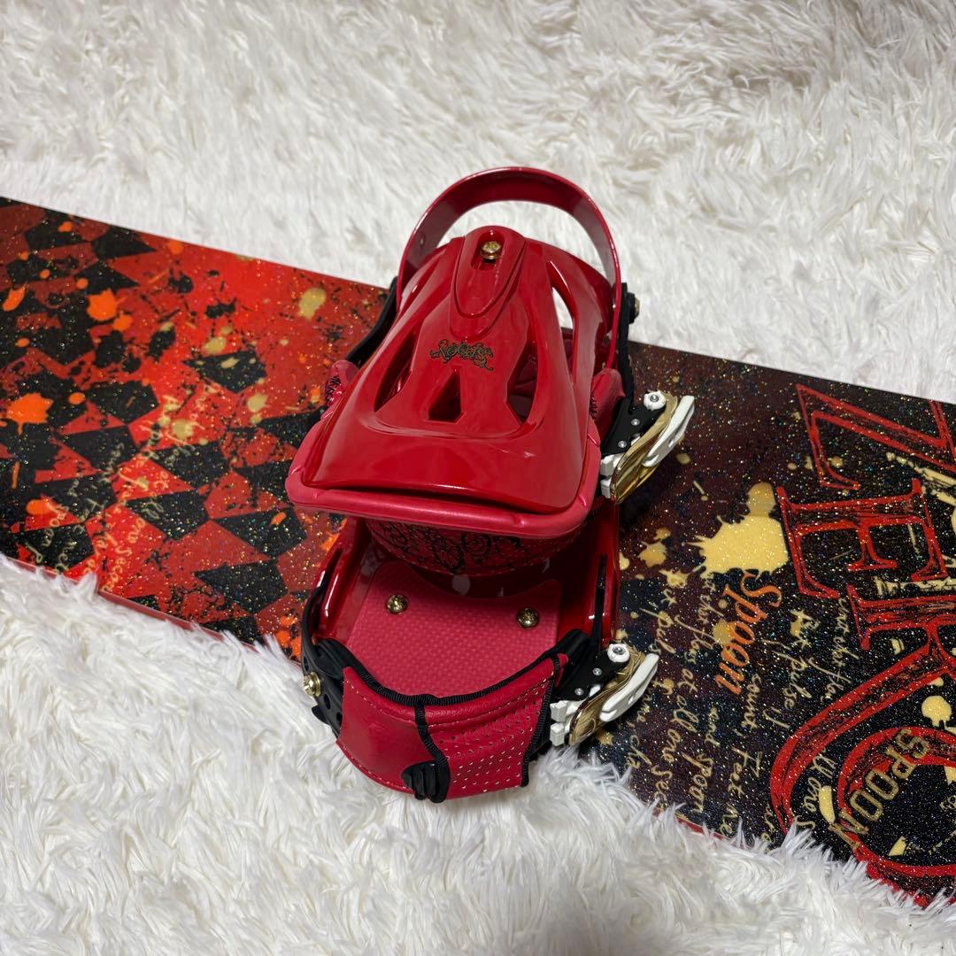 SPOON スノーボード 148cm ビンディングセット デザイン 初心者OK