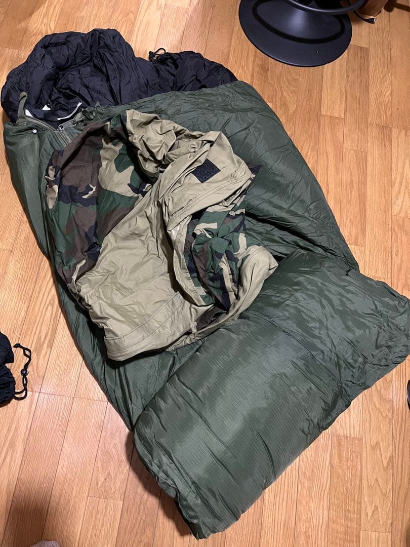 米軍 U.S.迷彩 モジュラースリーピングバッグ4点セット寝袋 シュラフ