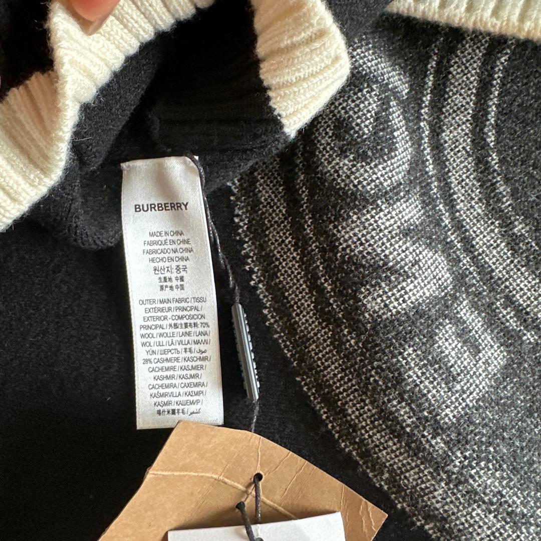 バーバリー　Burberry ポンチョ　ケープコート　ブラック