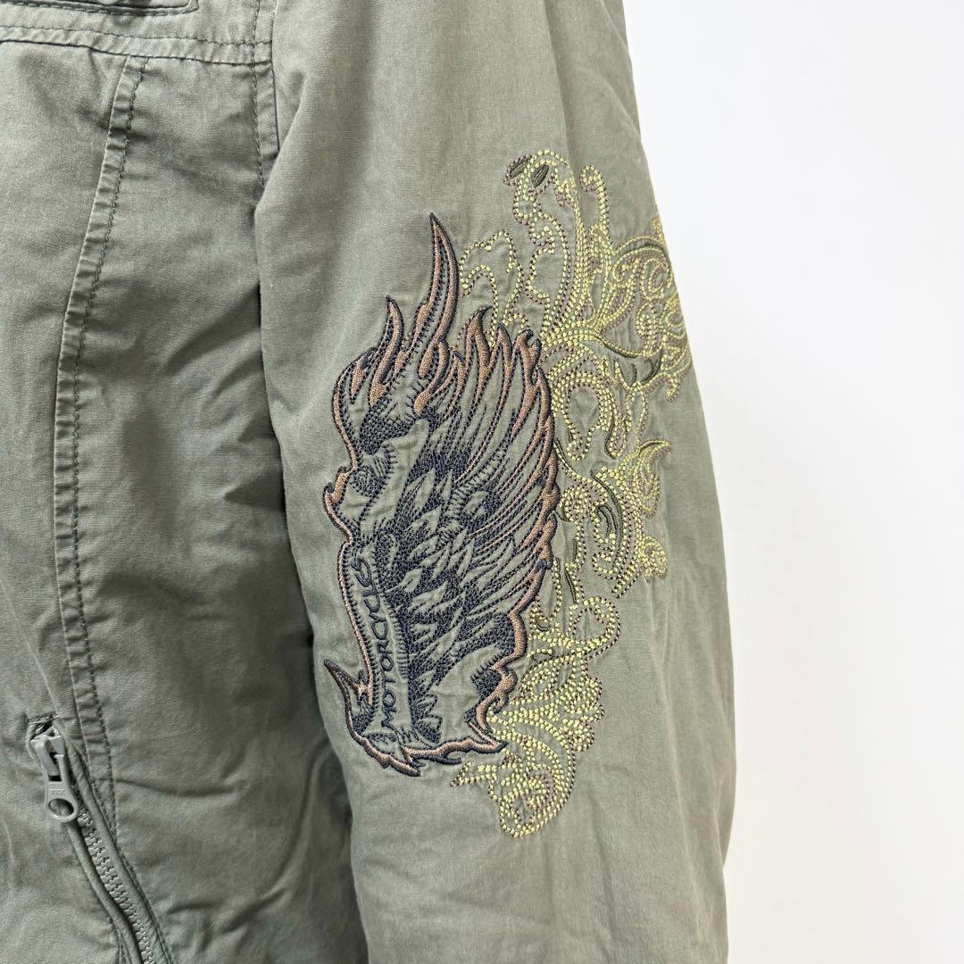 y2k✨️ Harley-Davidson 刺繍 ミリタリー ジャケット