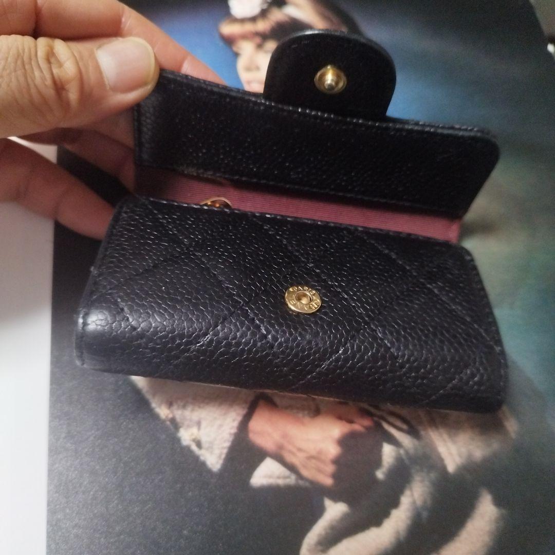 ニ*ン様 CHANEL ブラックレザー キーケース