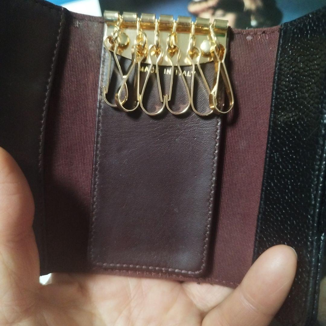 ニ*ン様 CHANEL ブラックレザー キーケース