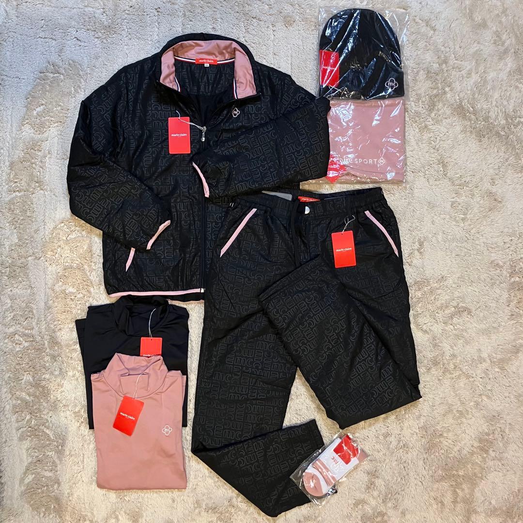マリクレール　ゴルフ￼等、スポーツウェアセット 7点￼ LL ブラック