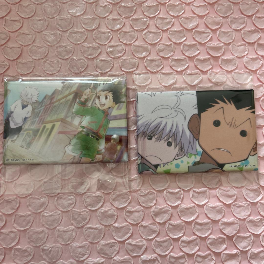 日テレ屋 ハンターハンター 場面写スクエア缶バッジ ゴン キルア