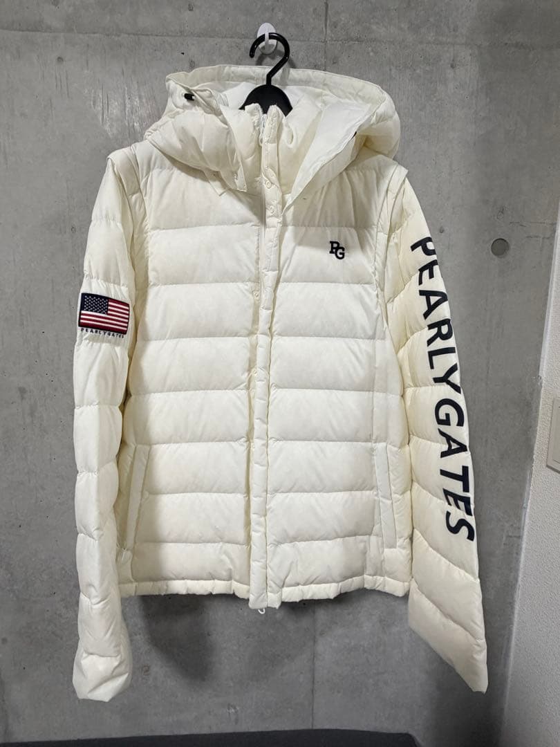 【美品】パーリーゲイツ　ダウンブルゾン(インナージャケット付)/サイズ6