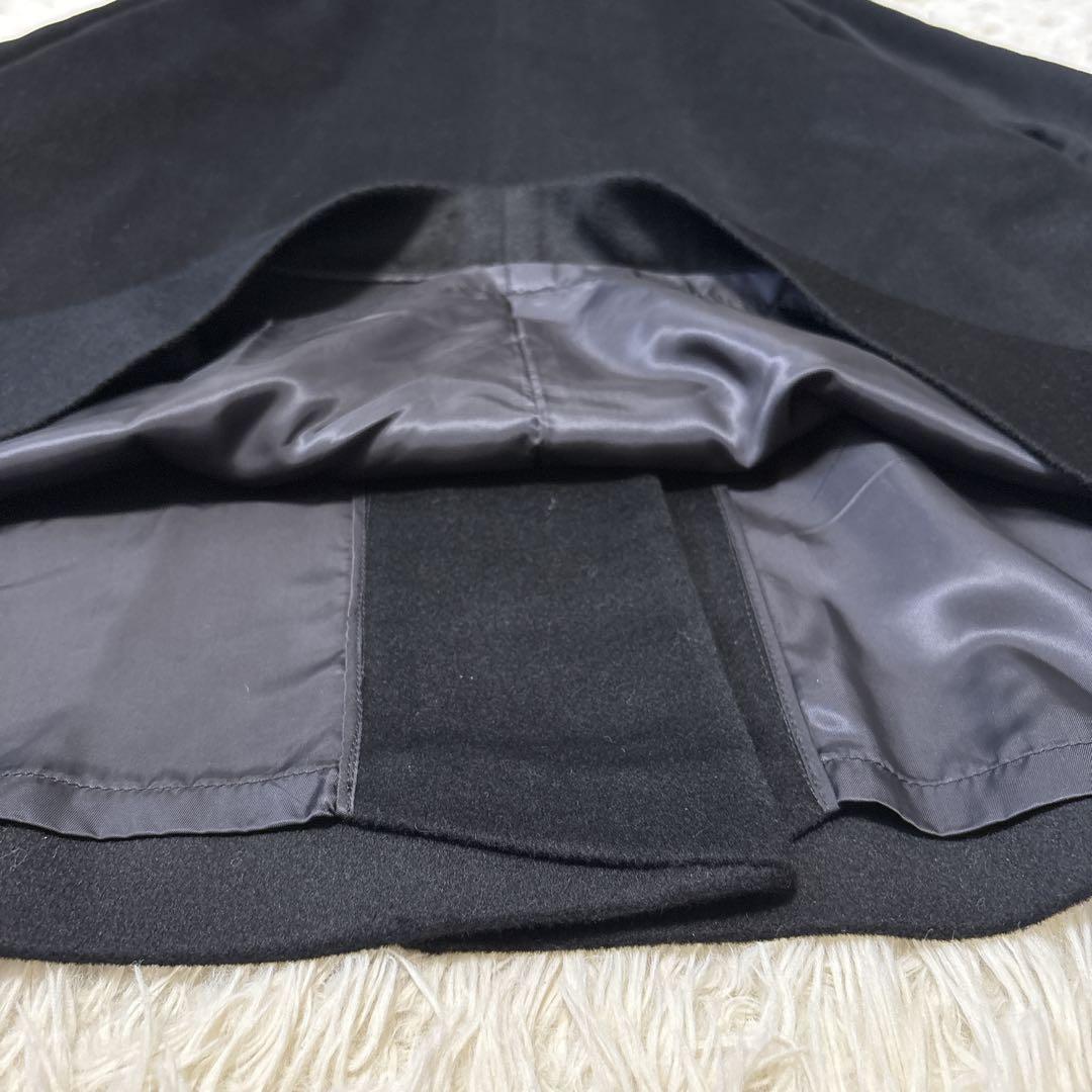 ピエールバルマン カシミヤ100 ロングコート フォックスファー 11AR