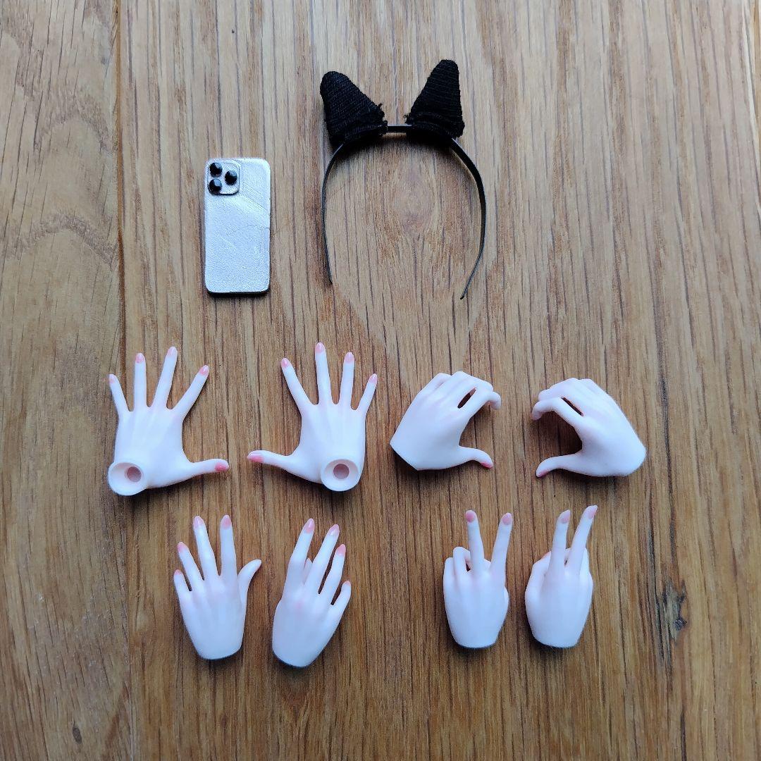 1/6 女性シームレスフィギュア 猫耳 衣装セット ハンドパーツ付