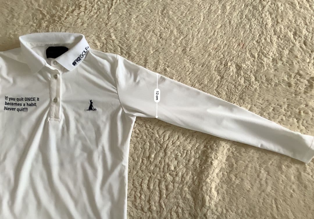 【ＦＲ２】Rabbits Country Club 長袖ポロシャツ ホワイト