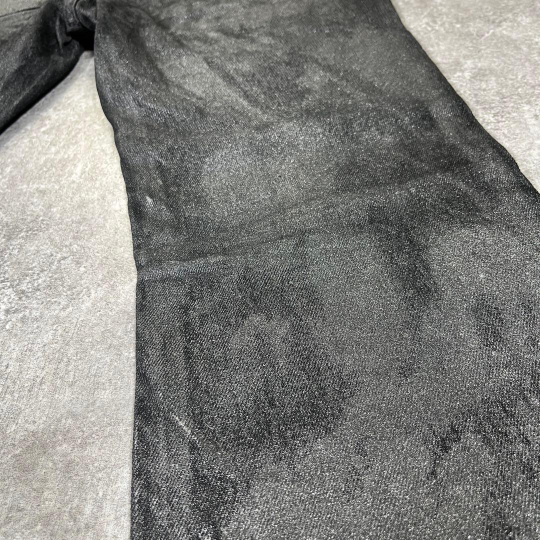 ALLCAPO コーティングデニム　フレア　ベルボトム　M ブーツカット　モード