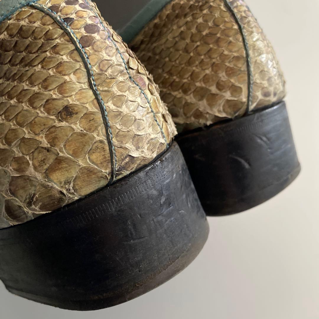 希少】ヴィンテージ グッチ パイソン ホースビット ローファー トム