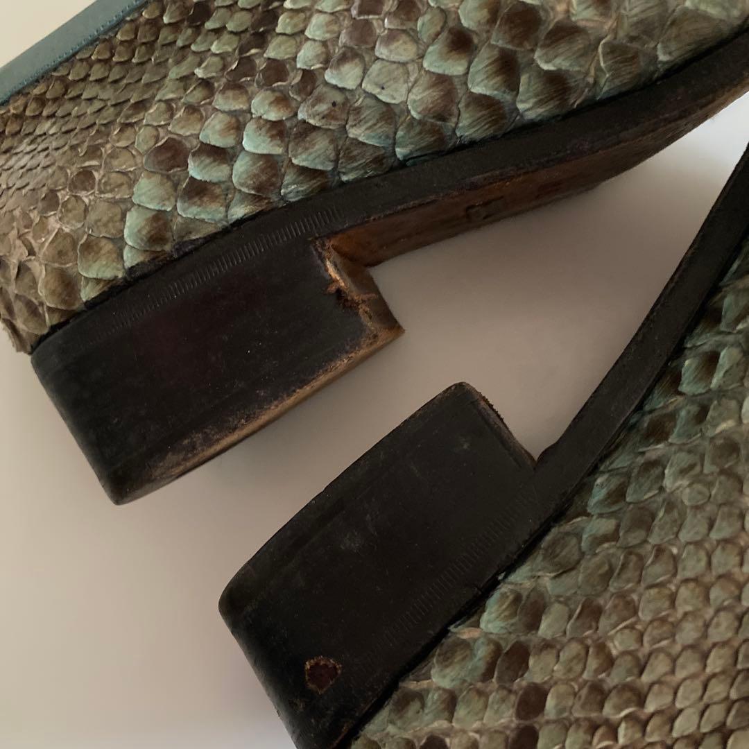 希少】ヴィンテージ グッチ パイソン ホースビット ローファー トム