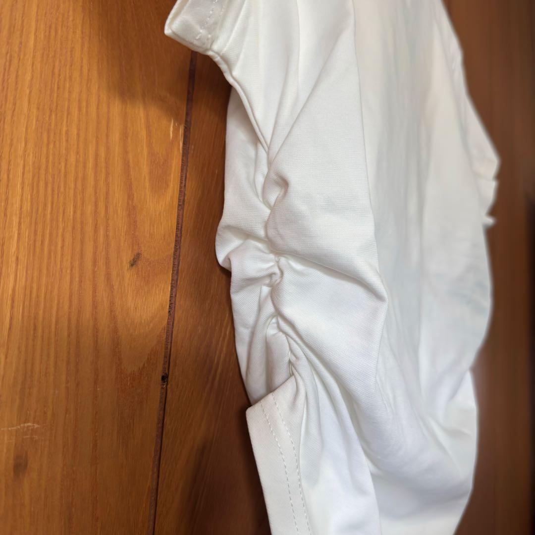 ペリキュール　PELLICULE lettering polo T ホワイト