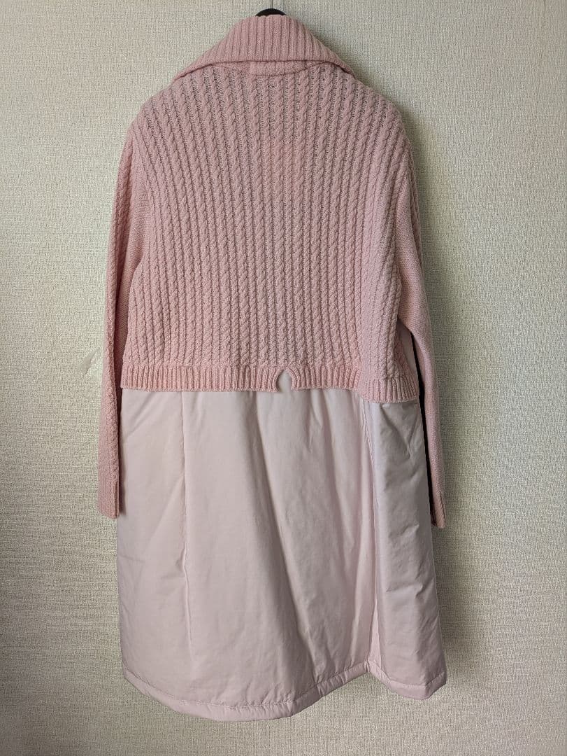 専用です。アルベロベロ♥️ぶたさん刺繍入りニットと中綿　ピンクロングコート