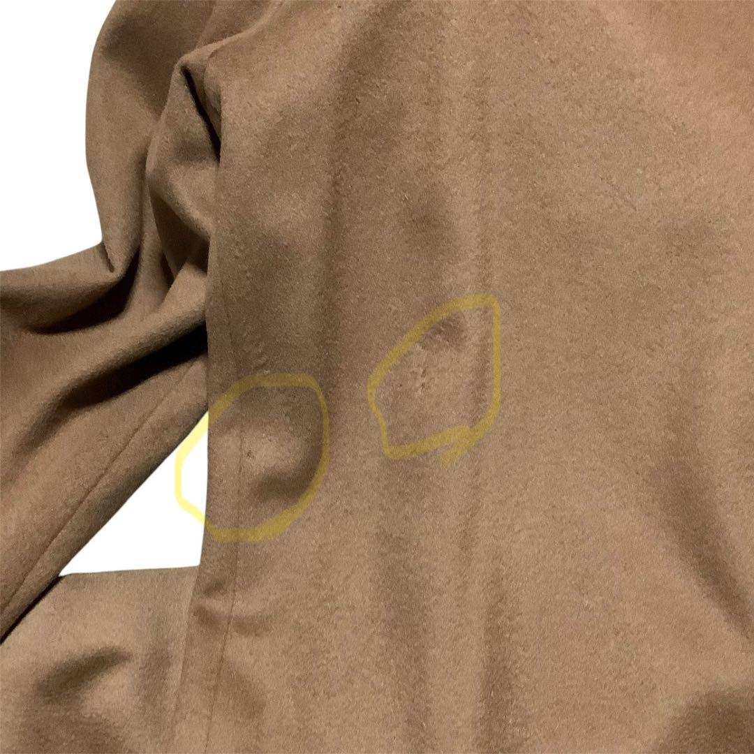 デパートオーダー品 カシミヤ100% キャメルブラウン ステンカラーコート