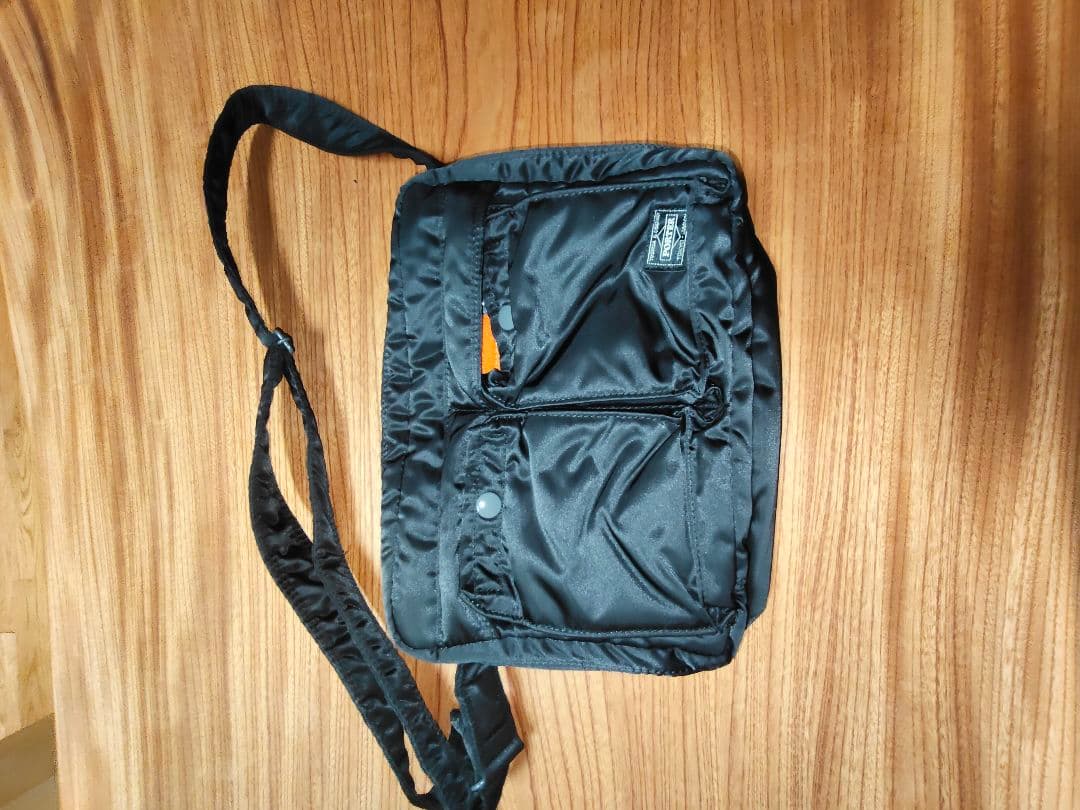 PORTERブラック ナイロン ショルダーバッグ