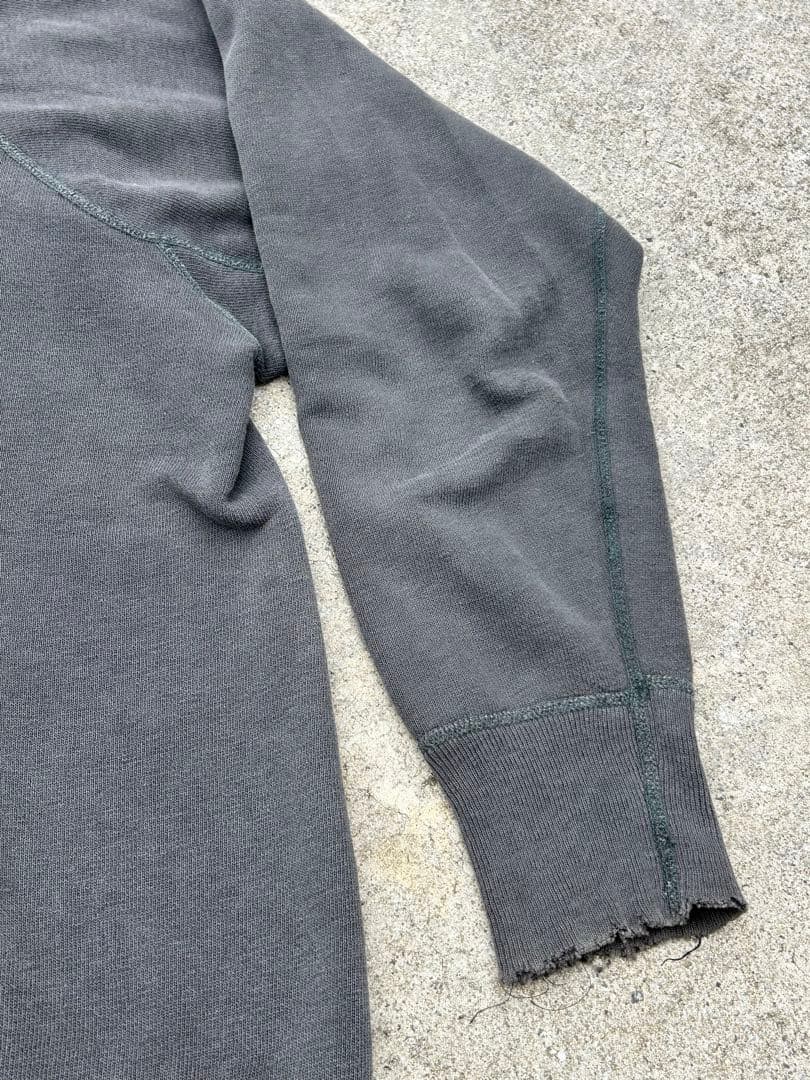 60sビンテージスウェットカラーフロッキー墨黒フェード