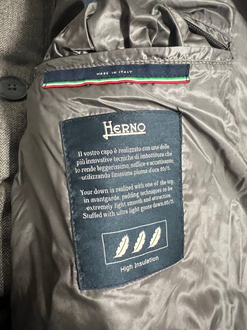 Herno カシミヤシルク　ダウンジャケット　コート