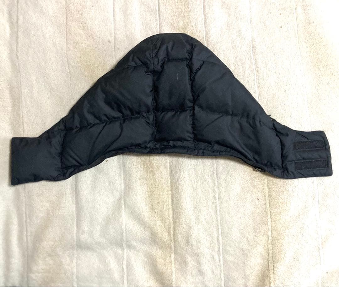 NIKE ロング ダウン ベンチコート ブラック XL フード脱着 未使用に近い