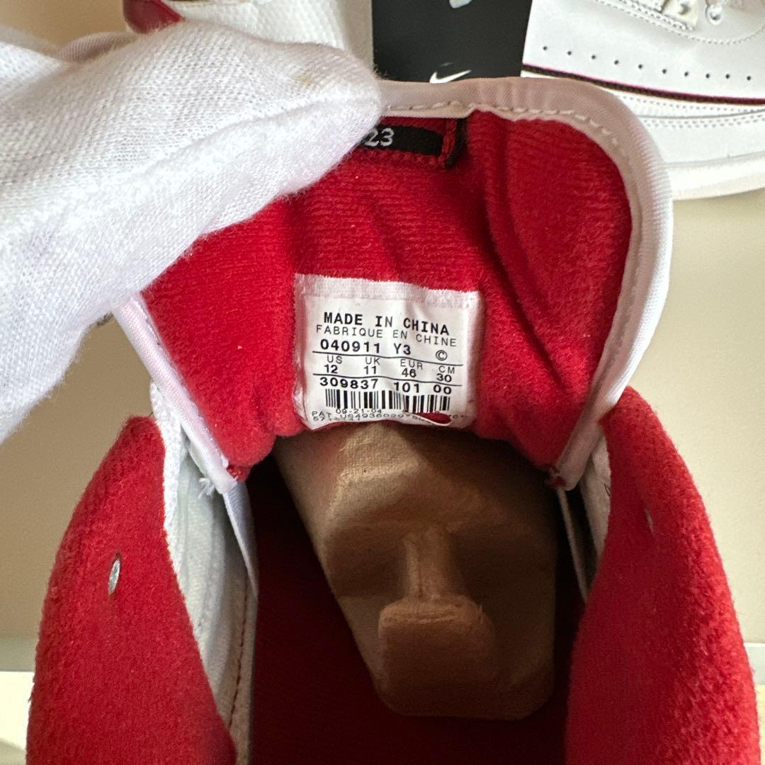 NikeAir Jordan 2 ホワイト/バーガンディ 新品　タグ付き