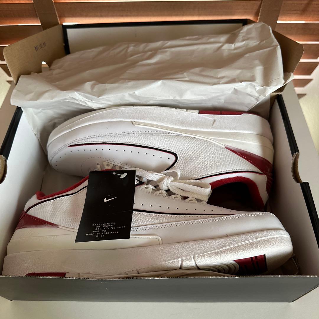 NikeAir Jordan 2 ホワイト/バーガンディ 新品　タグ付き