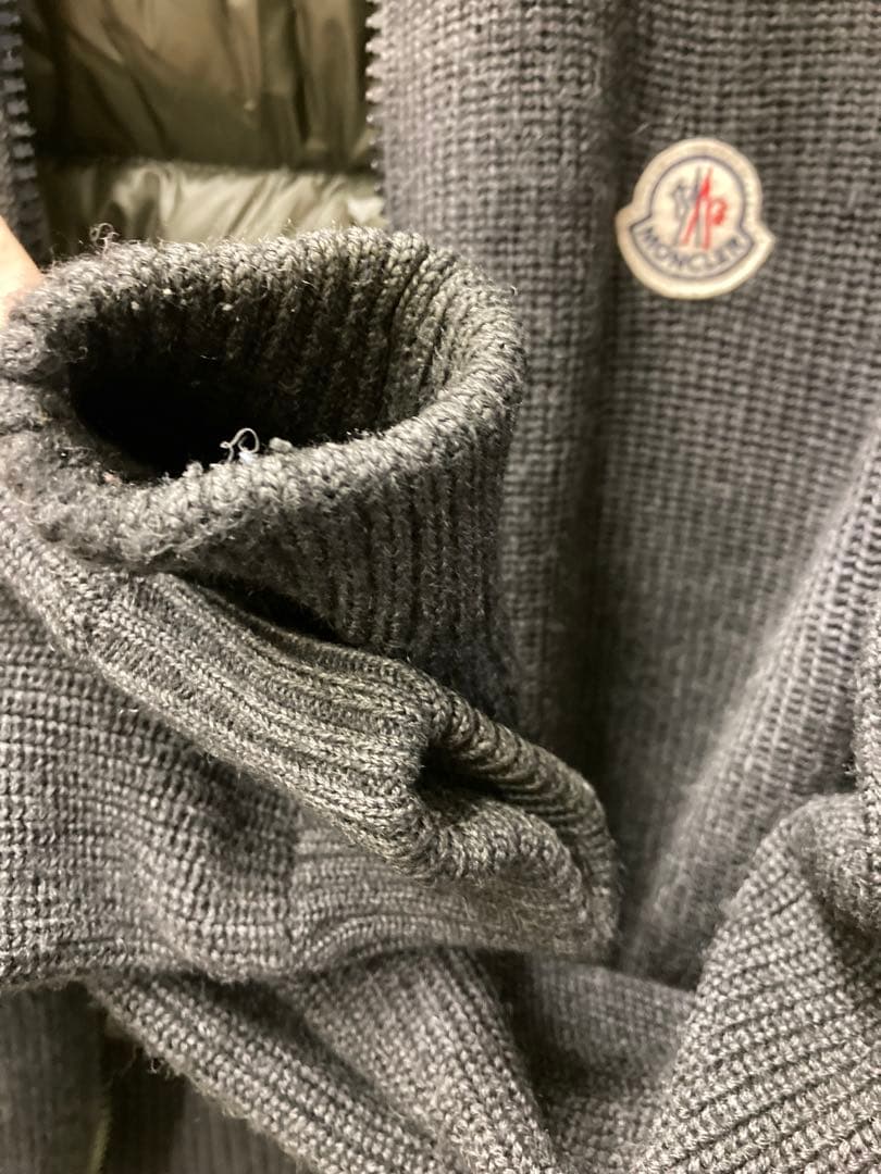 MONCLER MAGLIONE TRICOT CARDIGAN ニットダウンL