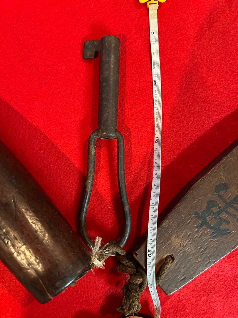 松平家の蔵の鍵 古いカギ 松平氏印 江戸時代 外扉と