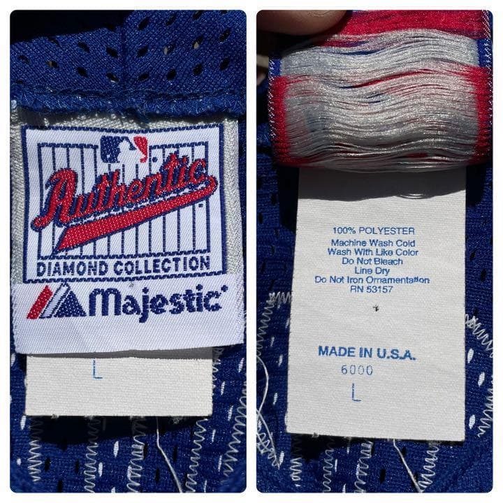 希少　USA製 90's NY.メッツNOMO16 vintage ゲームシャツ