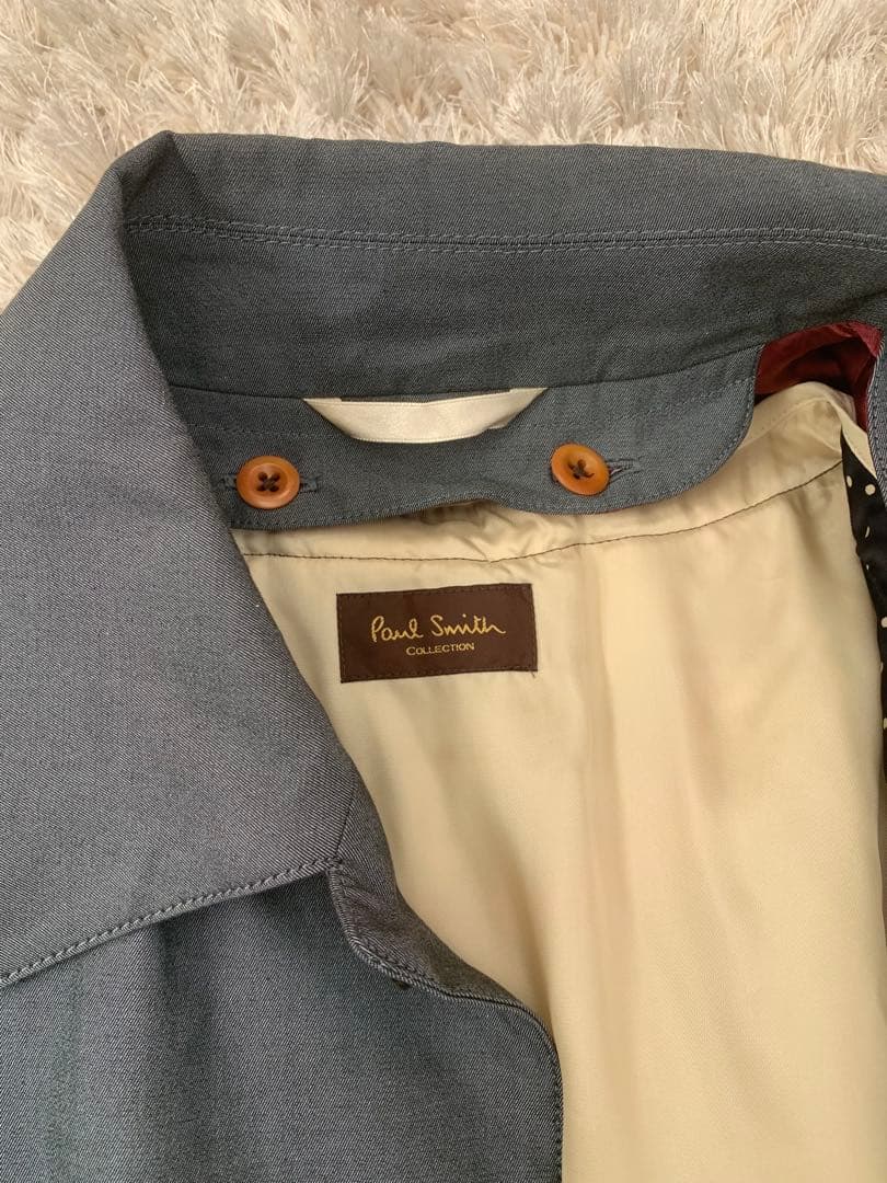 ポールスミスコレクション　ステンカラーコート　ライナー付き　水玉　XLサイズ