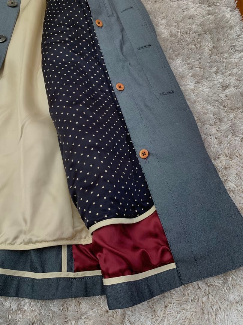 ポールスミスコレクション　ステンカラーコート　ライナー付き　水玉　XLサイズ