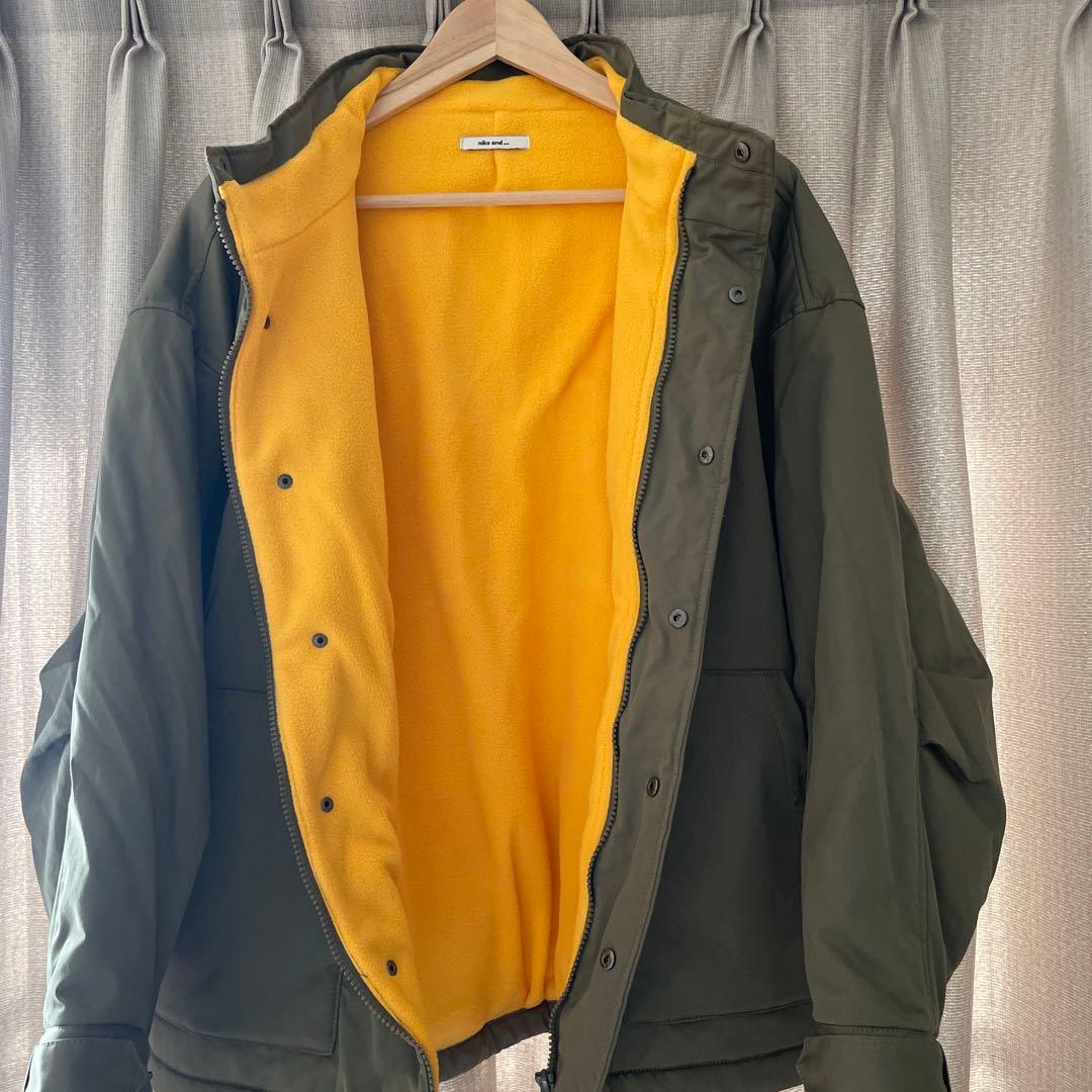 ニコアンド 裏フリースミリタリージャケット