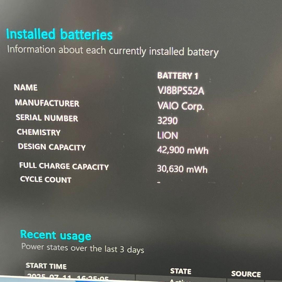 VAIO VJPG13C11N/ノートパソコン/第10世代/Windows11