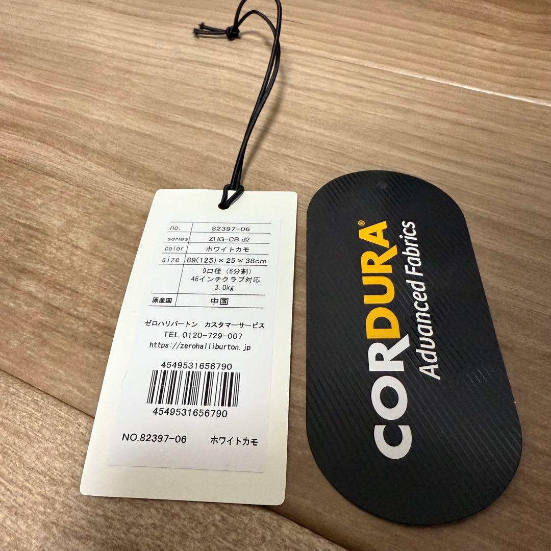 新品ゼロハリバートン　スタンドキャディバック　ヘッドカバー付き