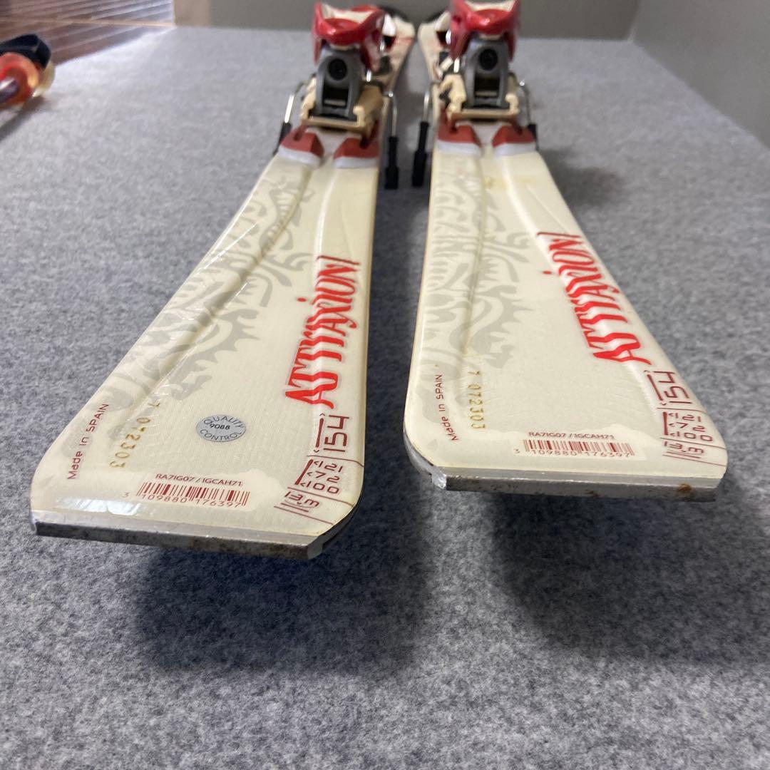 ★訳あり★メンテナ済　大人スキーセット 板154cm ブーツ 25~25.5cm