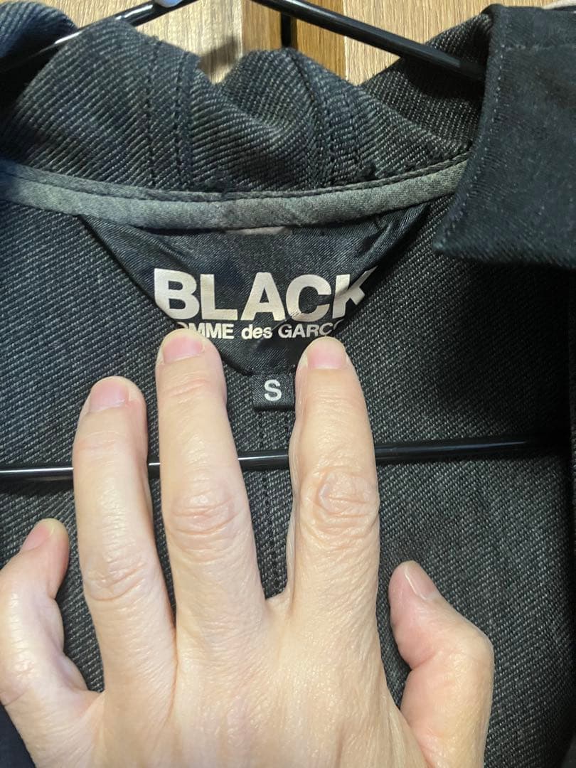 【ブラックコムデギャルソン】 ポリ縮絨 モッズコート