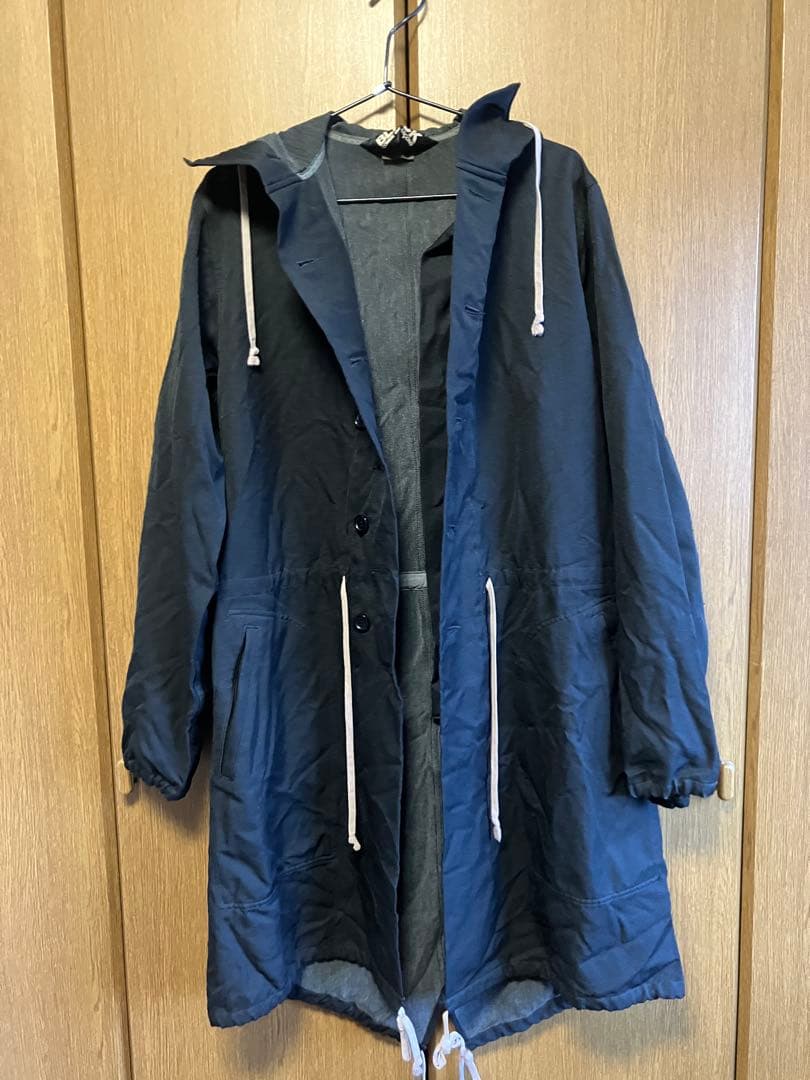 【ブラックコムデギャルソン】 ポリ縮絨 モッズコート