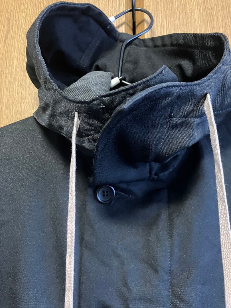 【ブラックコムデギャルソン】 ポリ縮絨 モッズコート